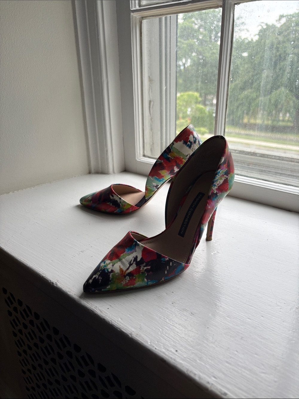 French Connection Floral Multicolor Pointed-Toe Stiletto Pumps - Women